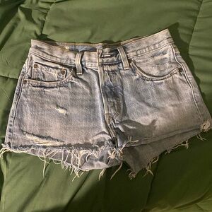 Levis 501 denim shorts